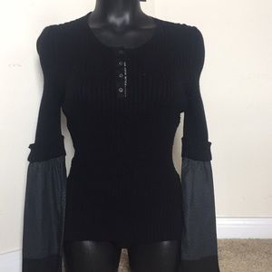 Cop.copine multi-textile Black Sweater (small)